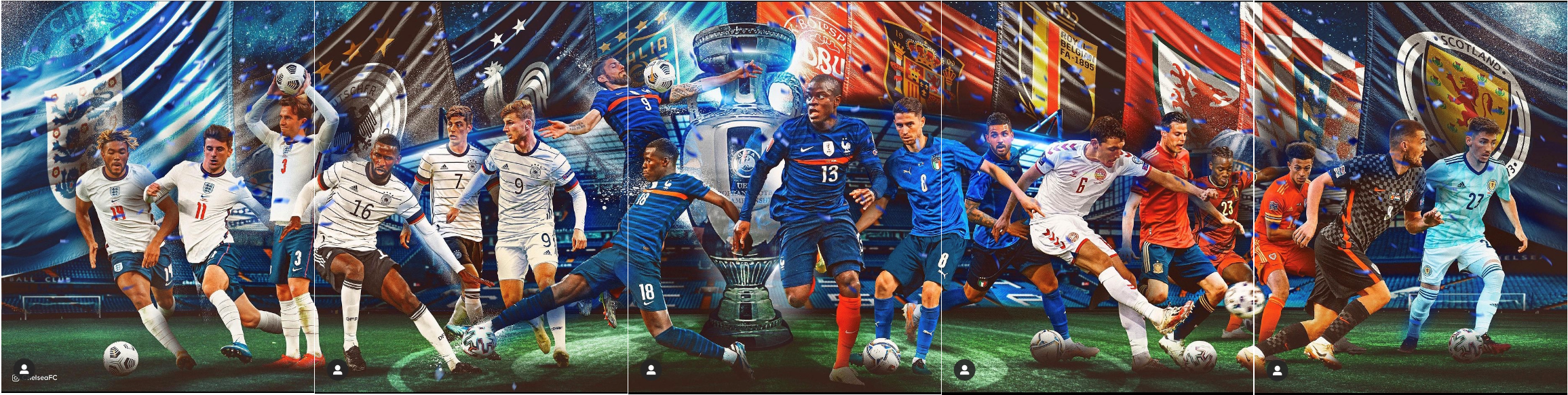 UEFA Euro 2020 with chelsea players
